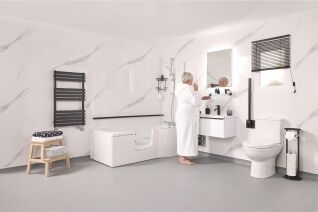 Full-length walk-in bath