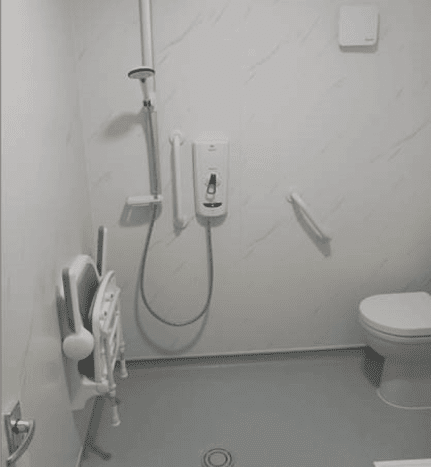 Mr and Mrs D, Birmingham — accessible wet room after