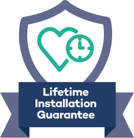 EA Mobility Lifetime Installation Guarantee badge