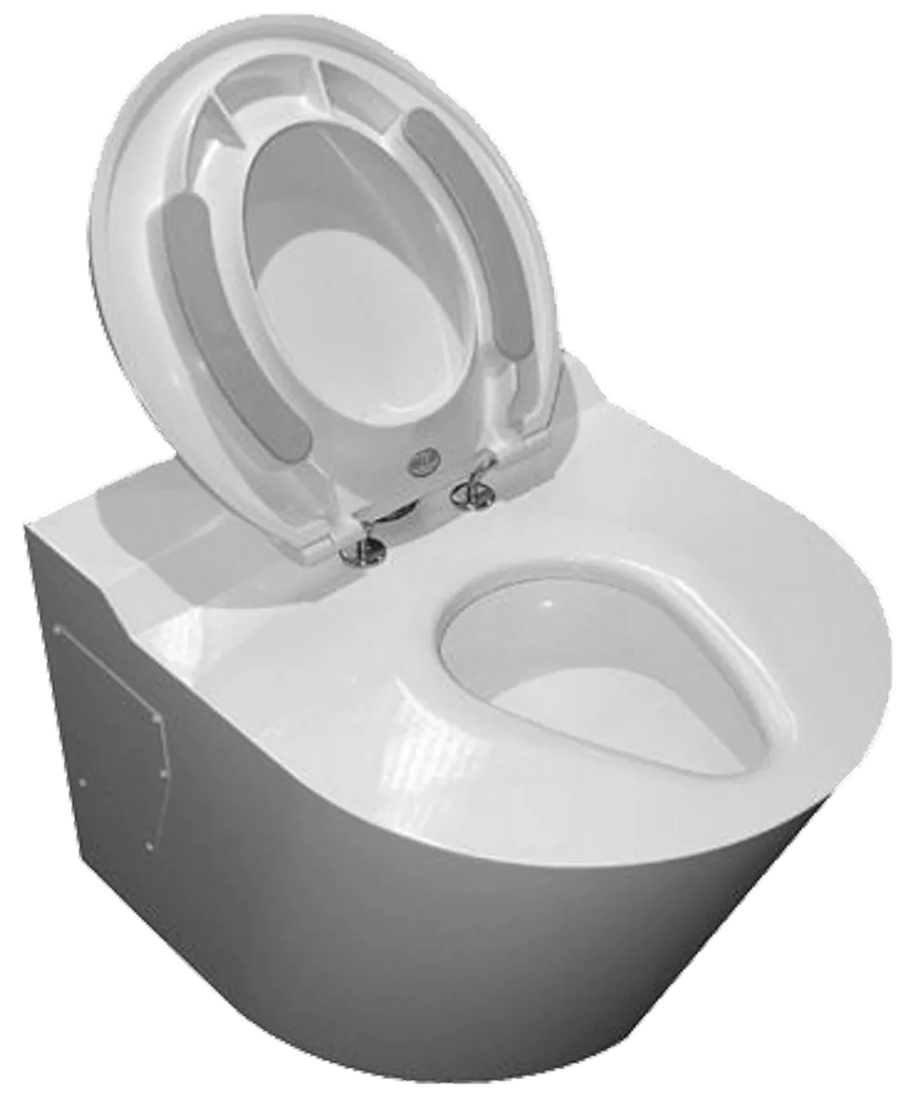 Back-to-wall heavy-duty bariatric toilet from EA Mobility