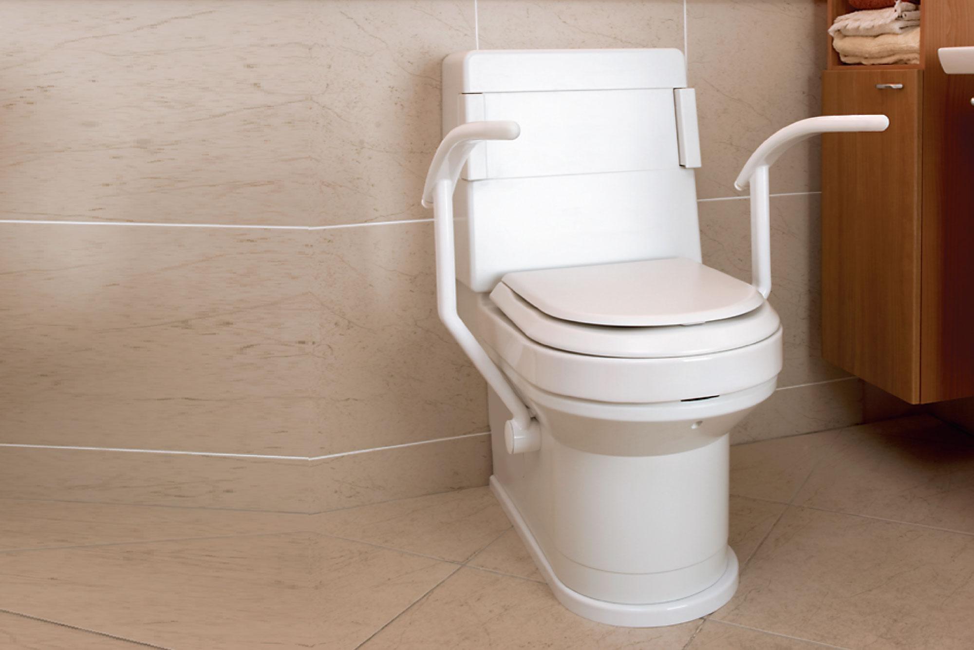 Load-tested heavy-duty bariatric toilet pan from EA Mobility