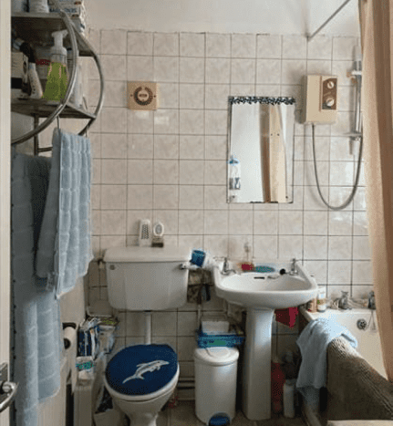 Mr and Mrs D, Birmingham: bathroom before