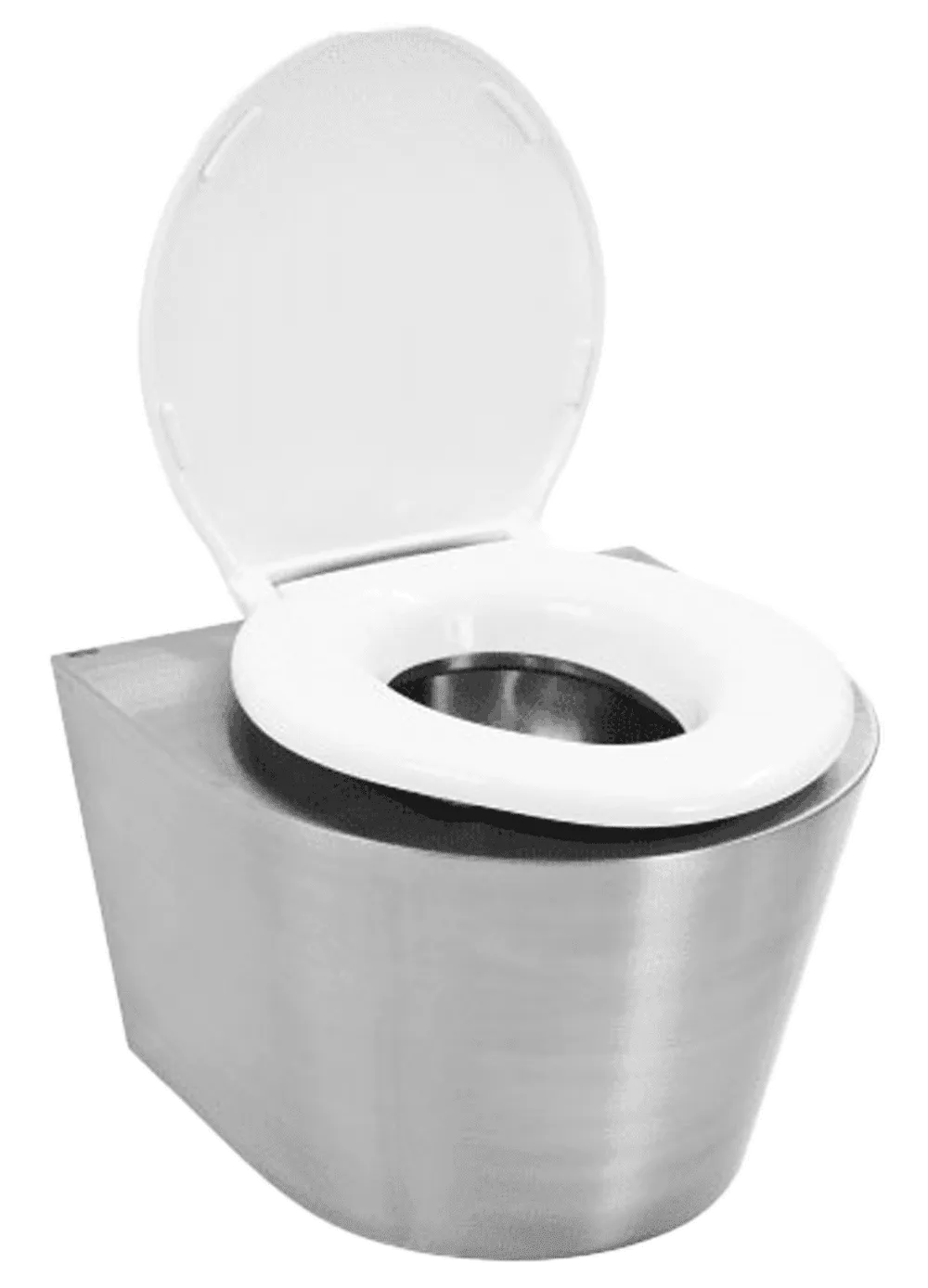 Stainless steel bariatric toilet from EA Mobility