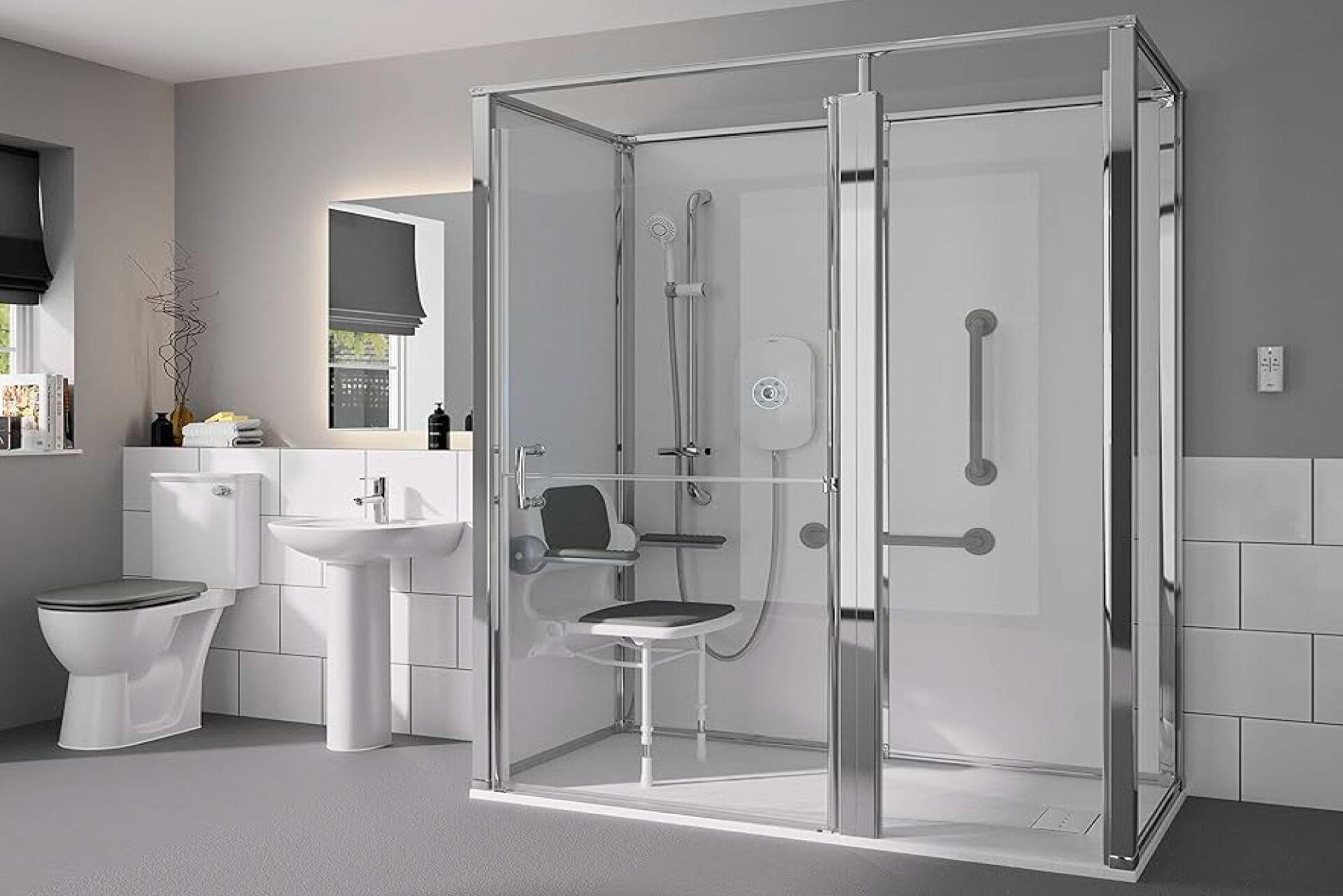Toughened safety glass shower screen