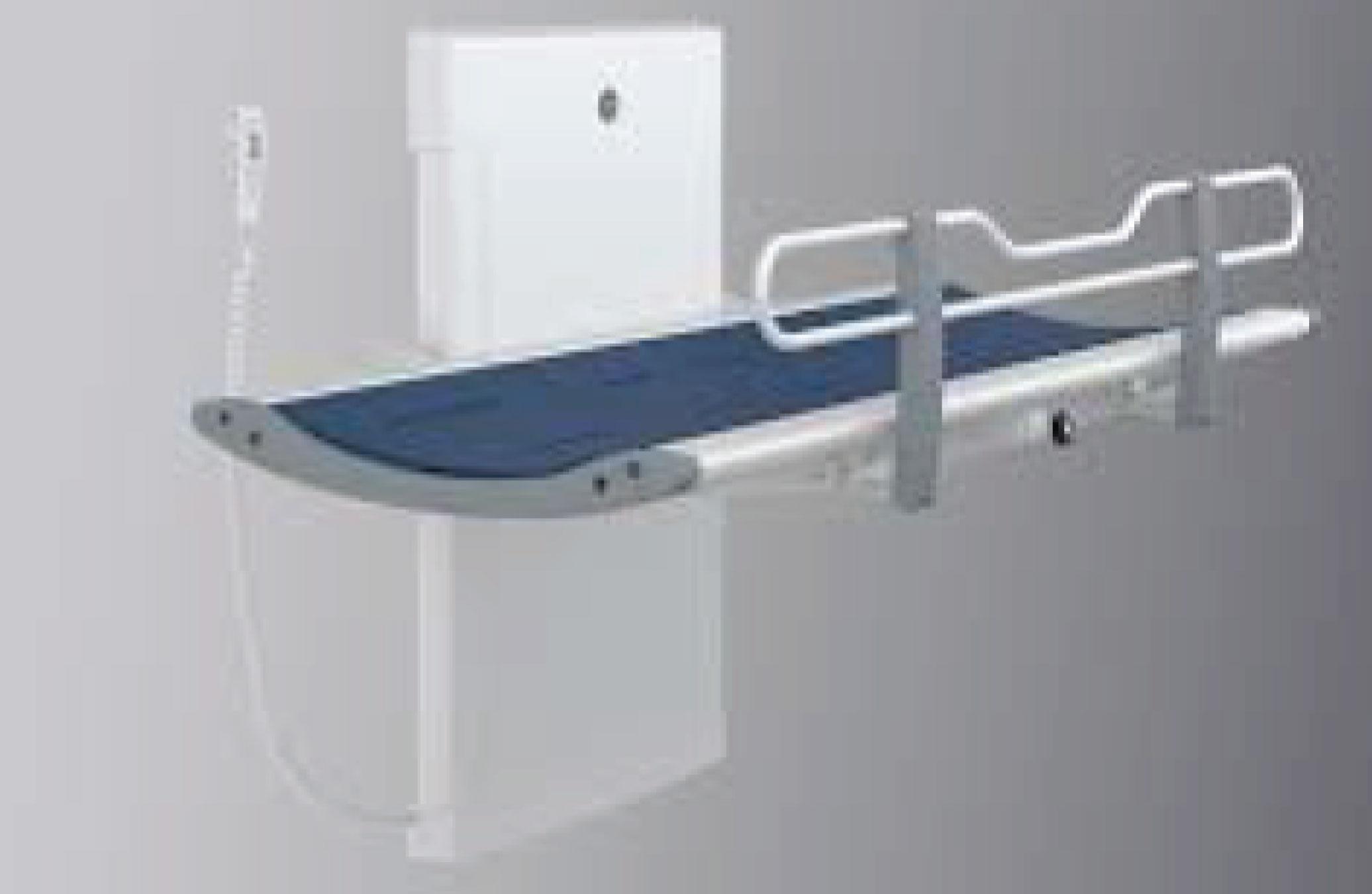 Carer-friendly nursing bench from EA Mobility