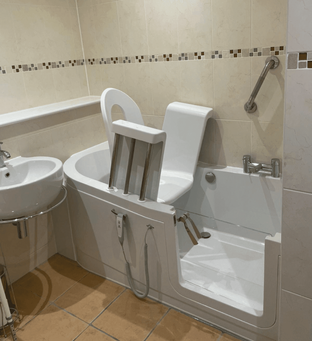 Mr & Mrs M, Brightlingsea After Walk In Bath with Bath Lift