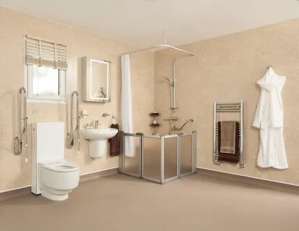 Professionally tanked and sealed wet room
