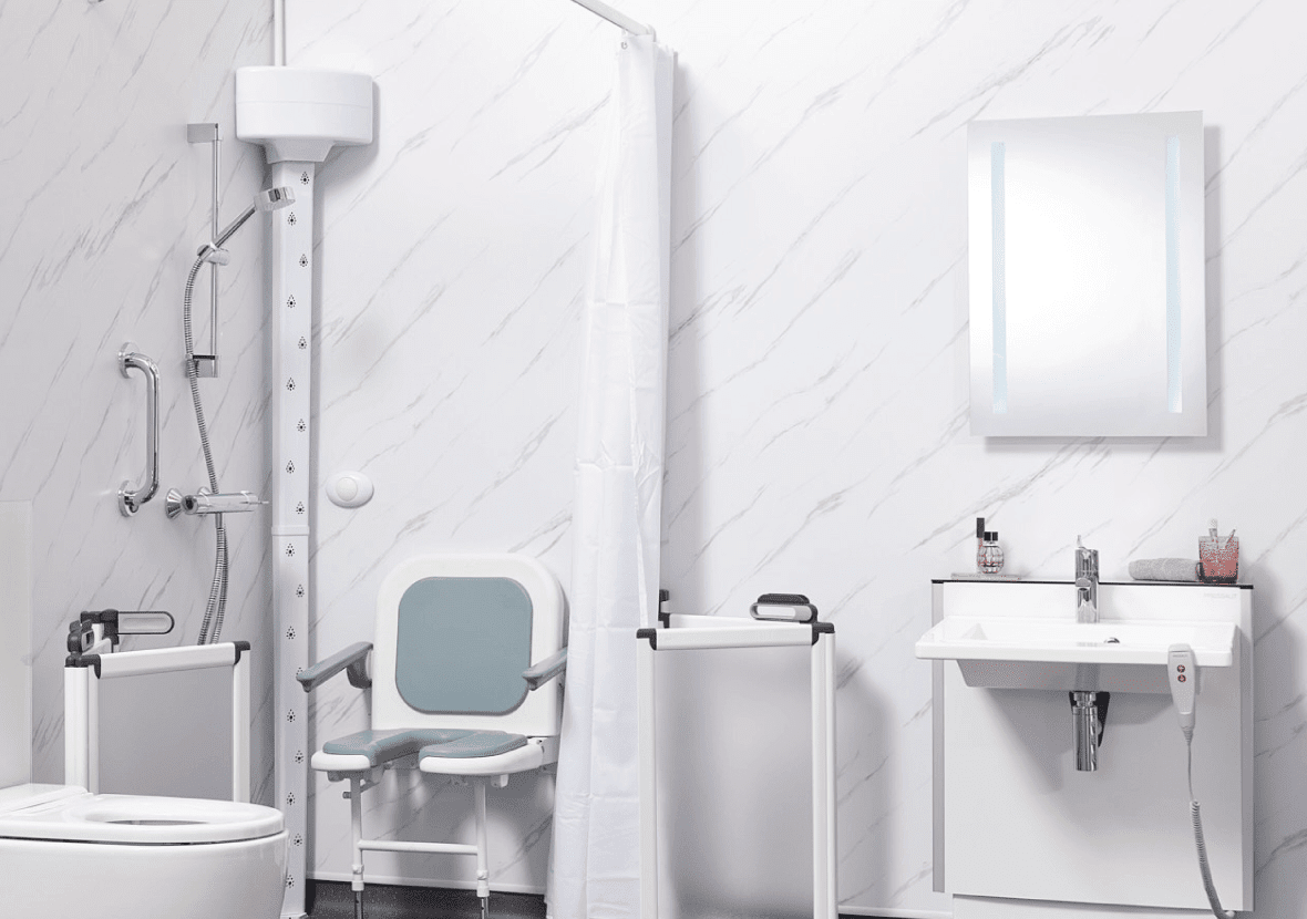 Accessible bathroom accessories from EA Mobility