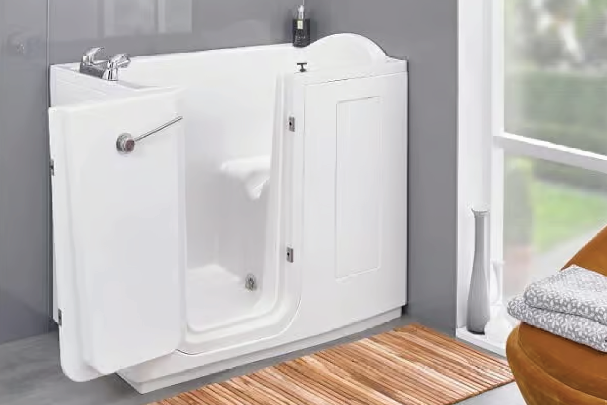 Burnham slip-resistant floor and seat detail
