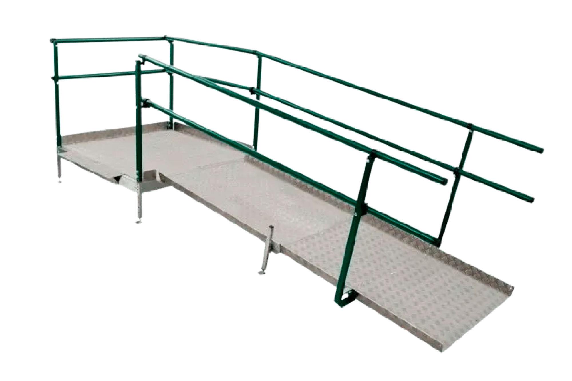 Slip-resistant wheelchair access ramp from EA Mobility