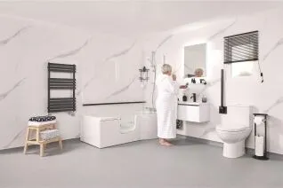 Full-length walk-in bath