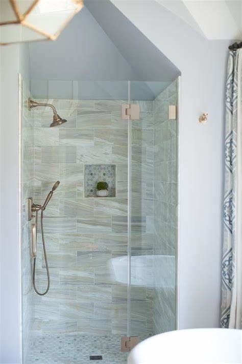 Sloped-Ceiling Walk-in Shower Layouts