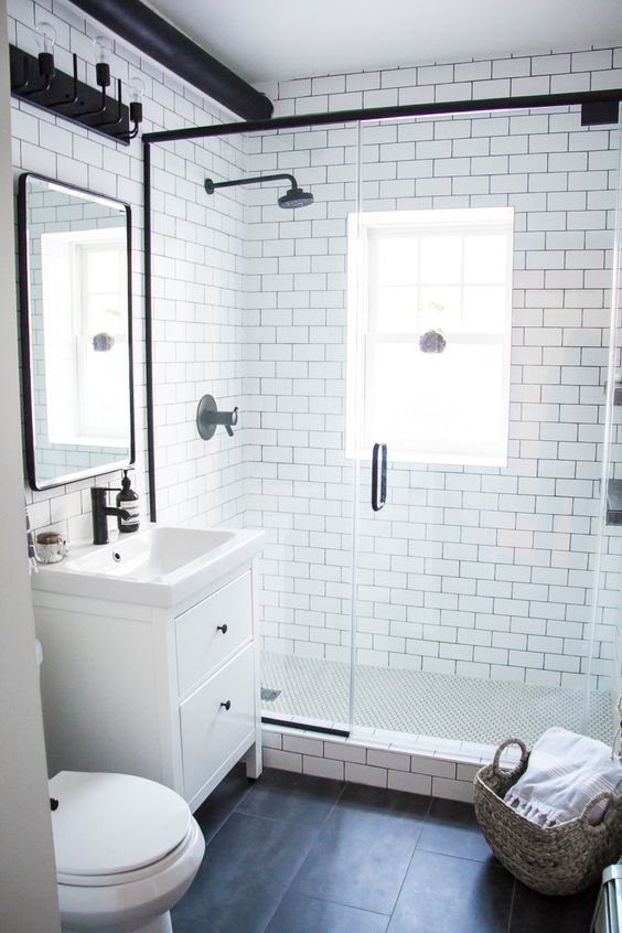 Monochrome Small Bathroom Ideas