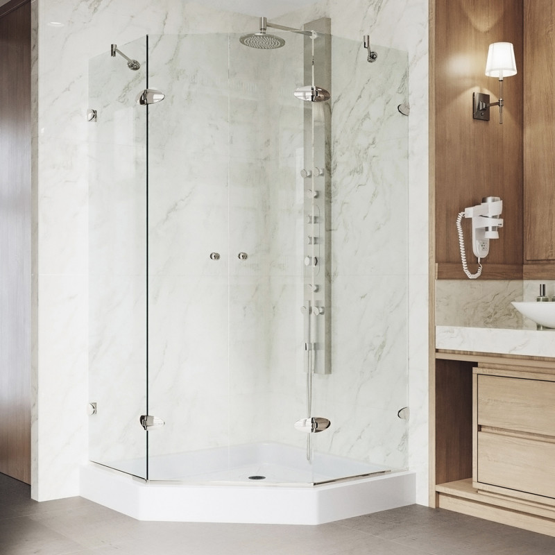 Neo-angle walk-in shower