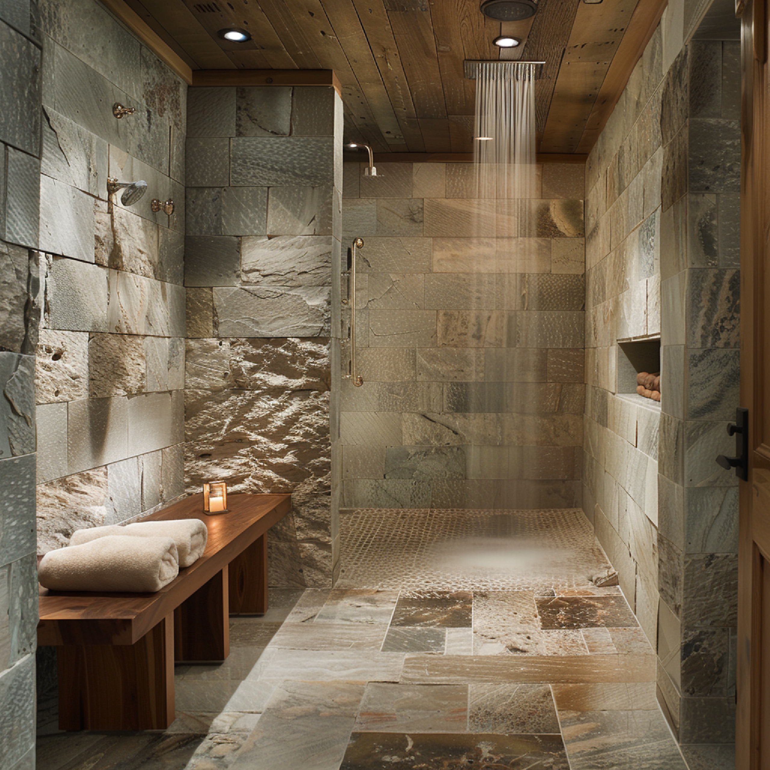 Rustic Stone Wet Room