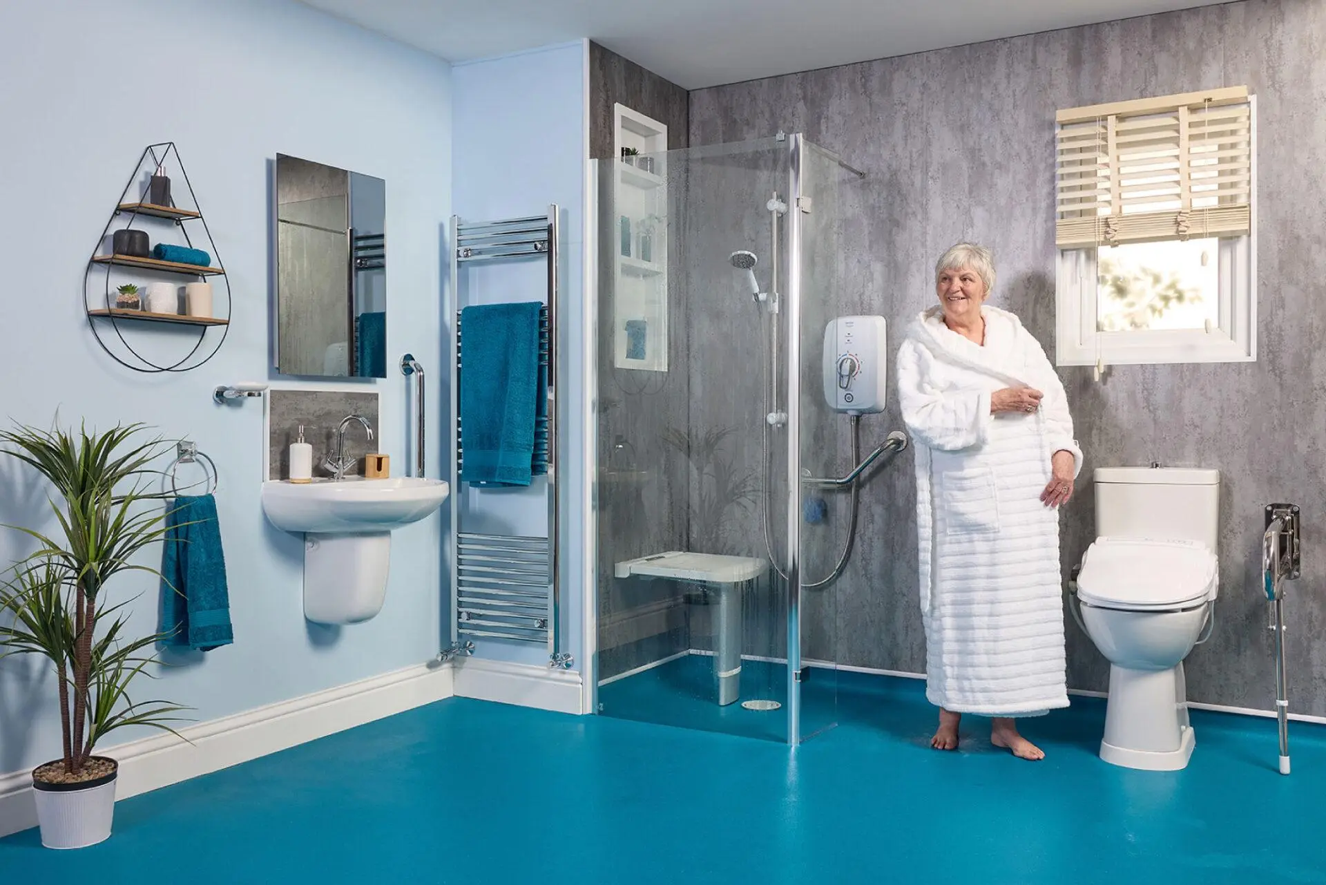 Wet-Rooms---1 Small Bathroom Walk-In Showers