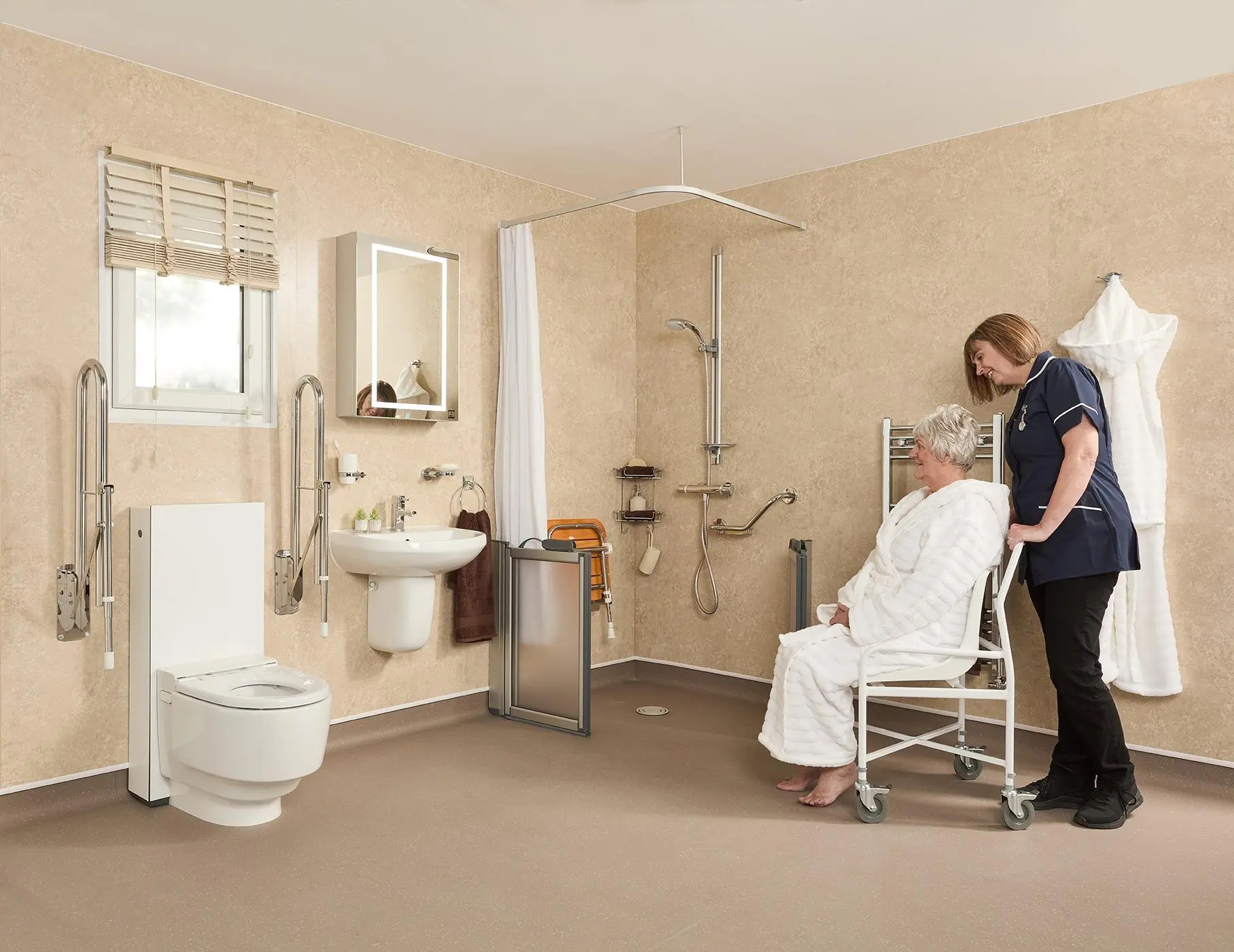 5090-EA Mobility-7.5.240248 EA Mobility specialist conducting a no-obligation home visit to assess accessibility needs and recommend mobility solutions.