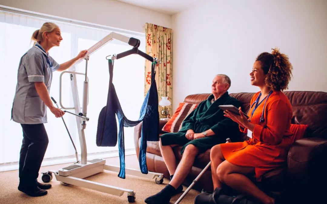 A versatile hoist system designed to provide flexible solutions for safe, comfortable transfers in various settings, from home care to healthcare facilities.