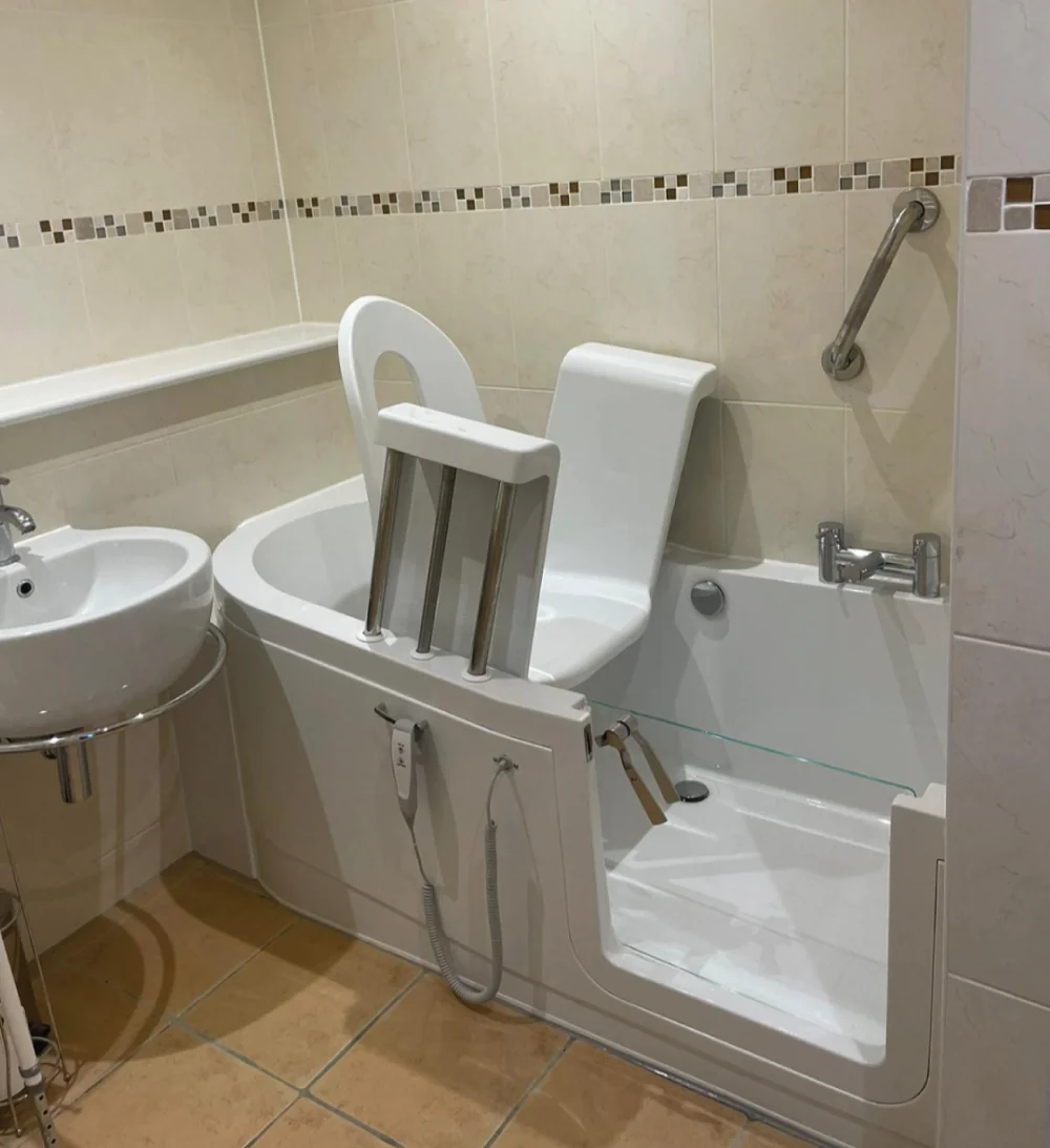 Mr & Mrs M, Brightlingsea After Walk In Bath with Bath Lift