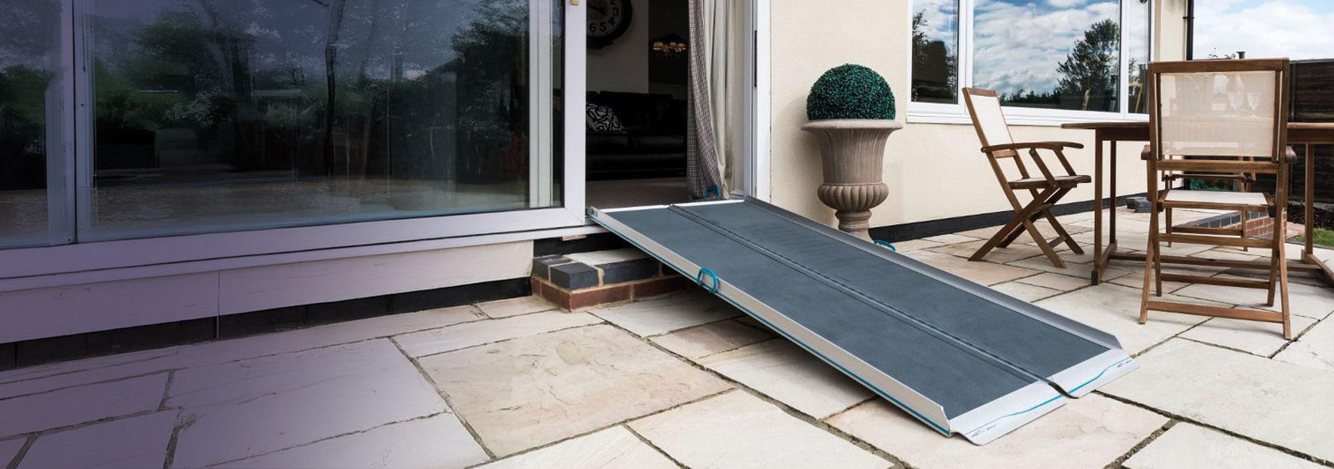 Access ramp and transfer aid installed by EA Mobility