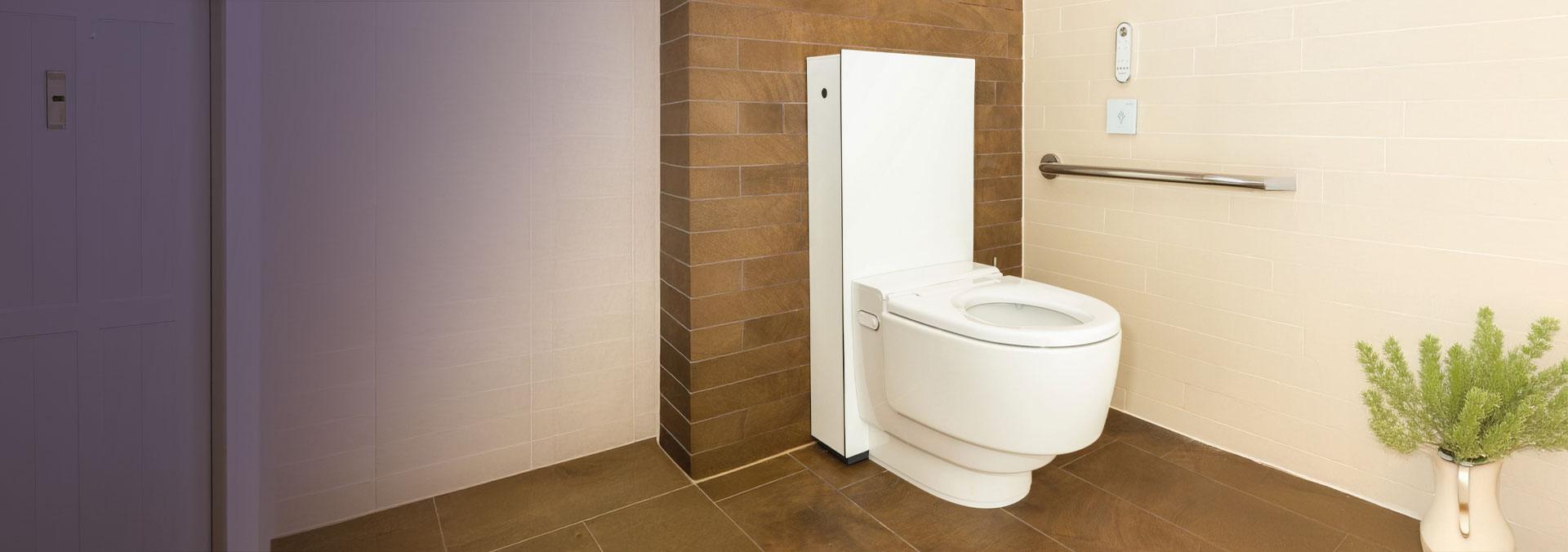 Smart wash and dry toilet from EA Mobility