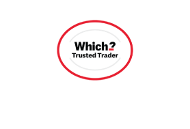 The 6th Year Which? Trusted Trader endorsement logo, representing EA Mobility’s continued commitment to high-quality service and customer satisfaction over six years.