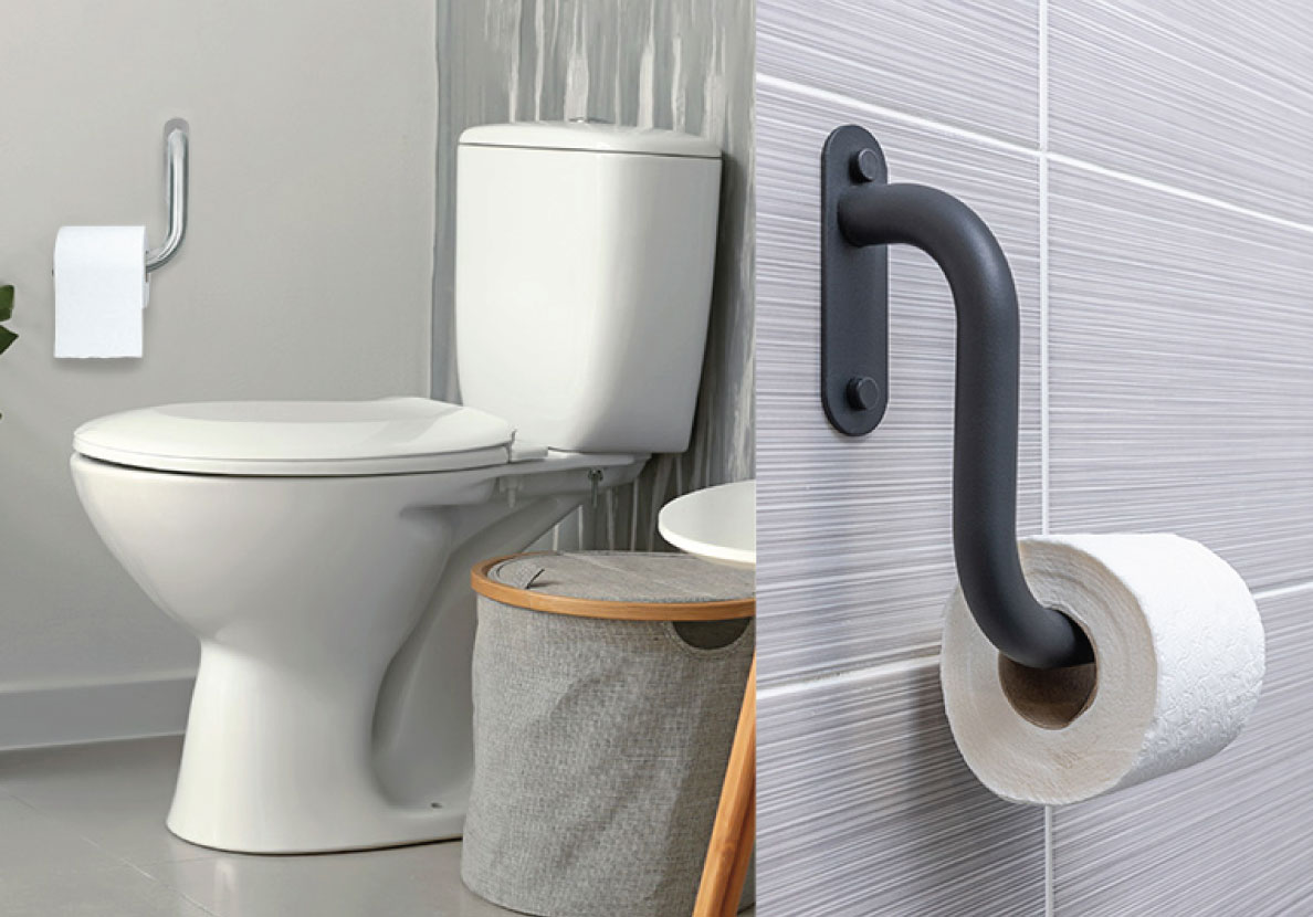 Toilet-Roll-Holder Level Access Showers - 1